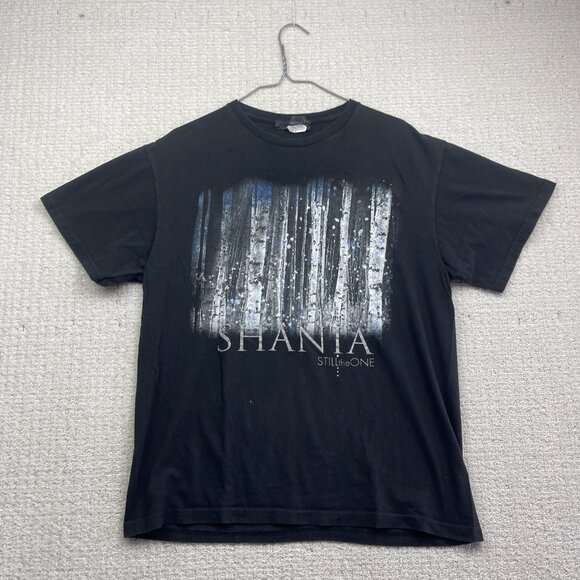 VTG Y2K Shania Twain Still the One Shirt Adult L Black Short Sleeve Music Merch - Picture 1 of 14